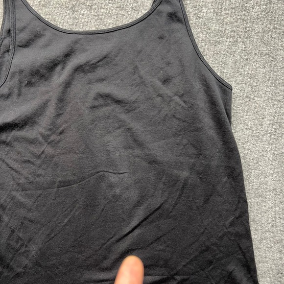 Eileen Fisher Tank Top Womens XL Black Scoop Neck Camisole Organic Cotton - Picture 5 of 9